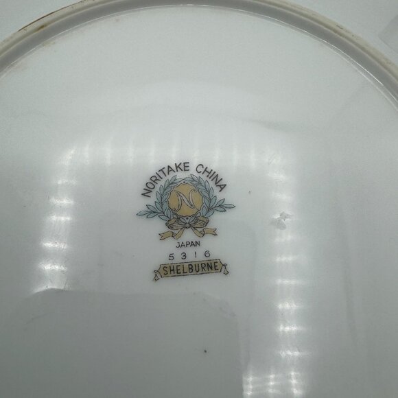 Noritake China Shelburne 5316 Floral Gold Embellished 7.5 Inch Bread Dessert Pla - Picture 3 of 4